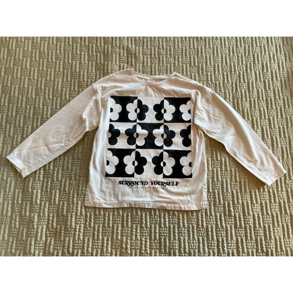 10Y Zara Surround Yourself with Love and Happiness Long Sleeve Graphic T-shirt - Picture 2 of 8